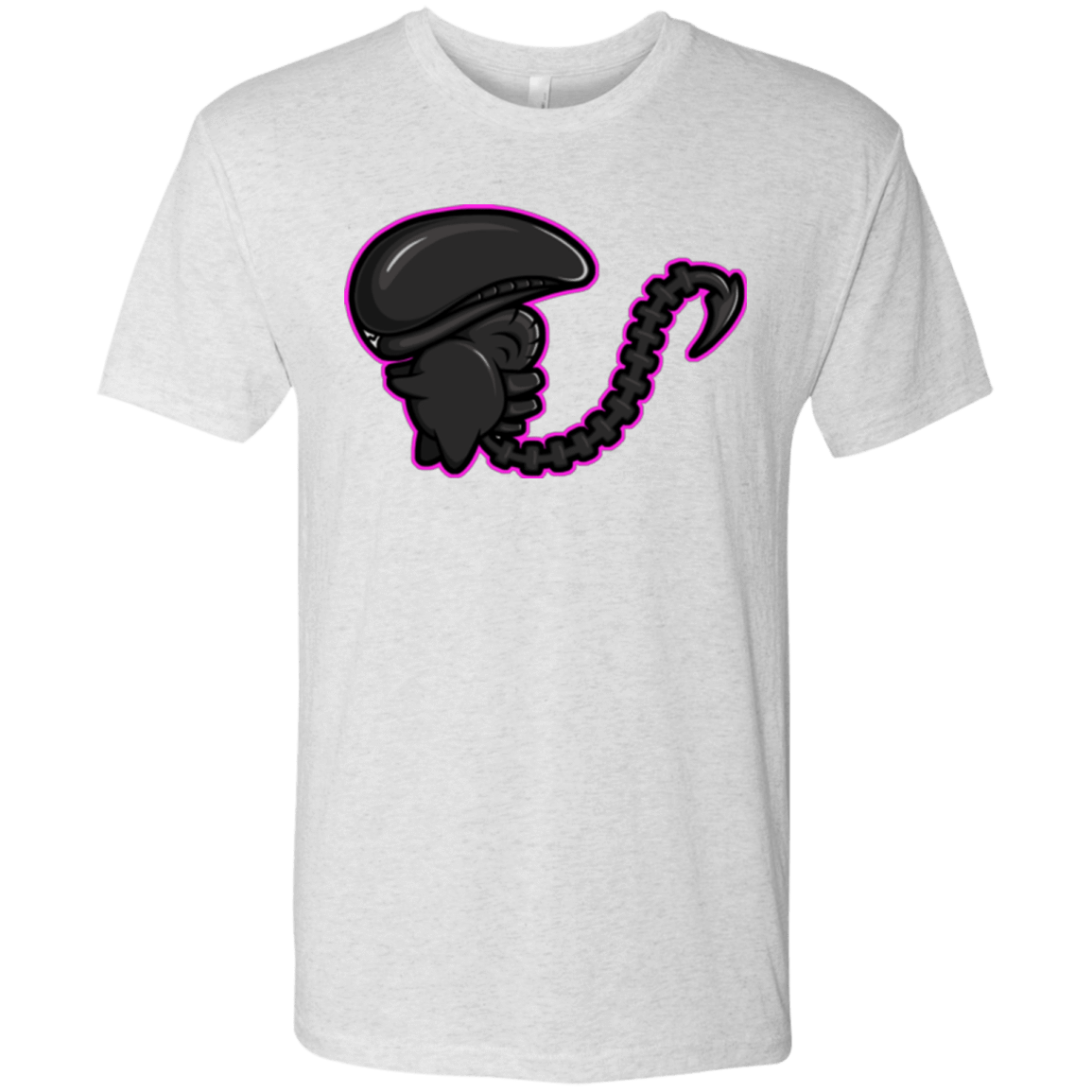 T-Shirts Heather White / Small Super Cute Alien Men's Triblend T-Shirt