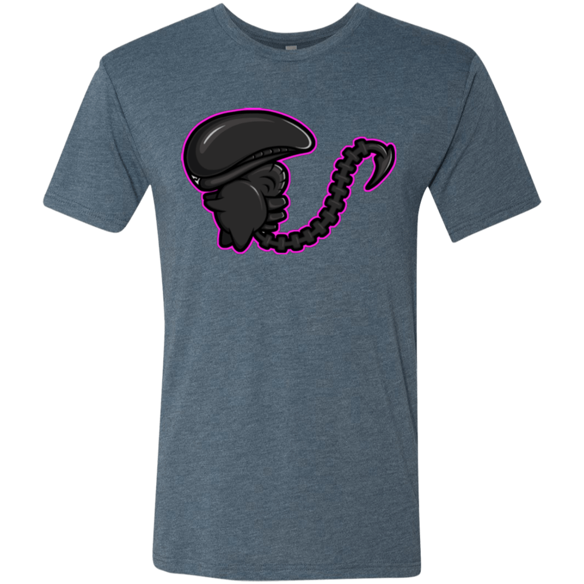 T-Shirts Indigo / Small Super Cute Alien Men's Triblend T-Shirt