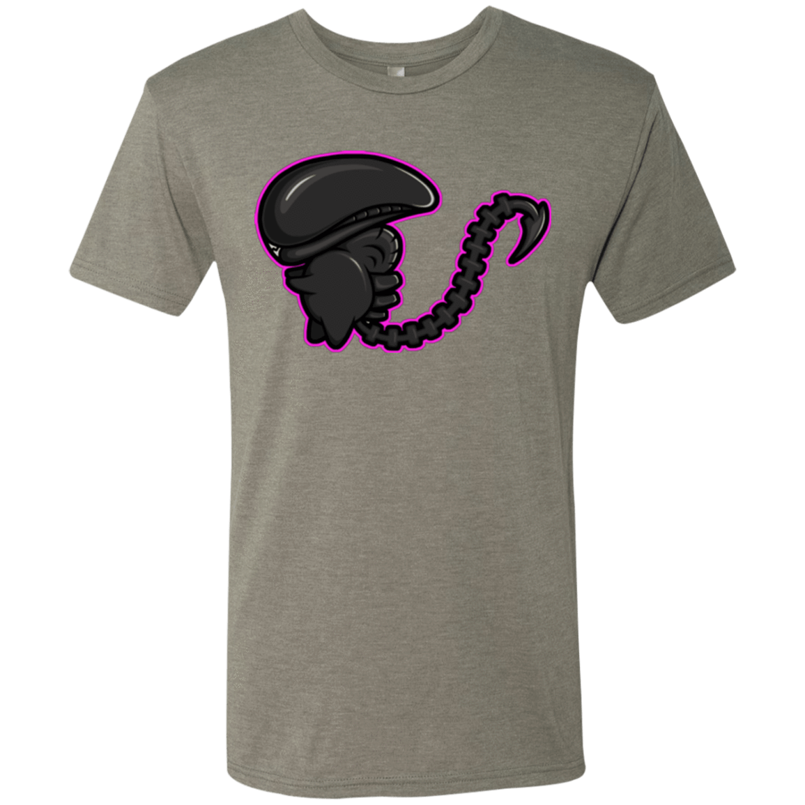 T-Shirts Venetian Grey / Small Super Cute Alien Men's Triblend T-Shirt