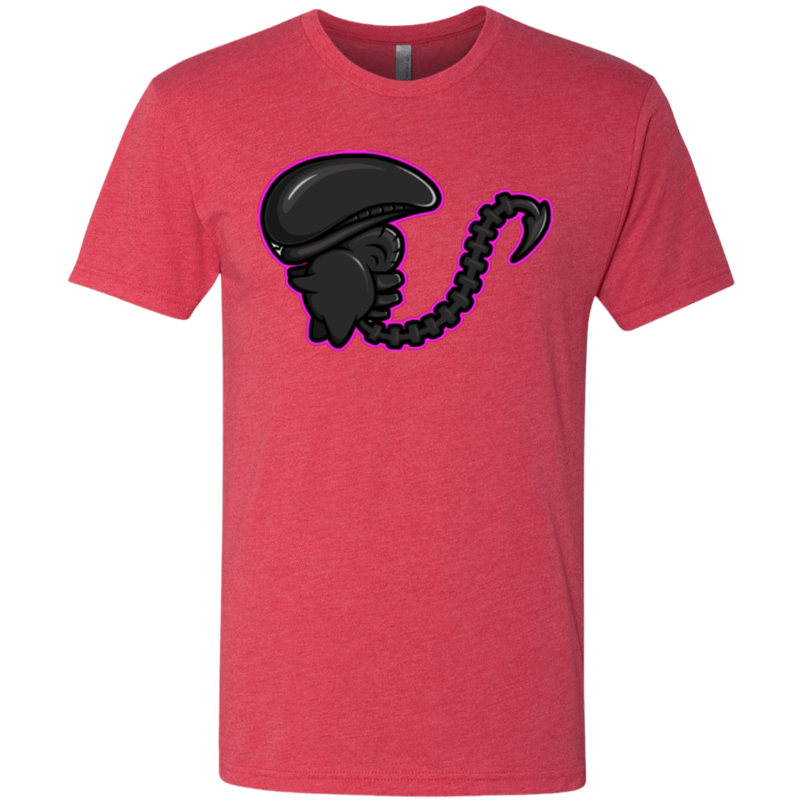 T-Shirts Vintage Red / Small Super Cute Alien Men's Triblend T-Shirt