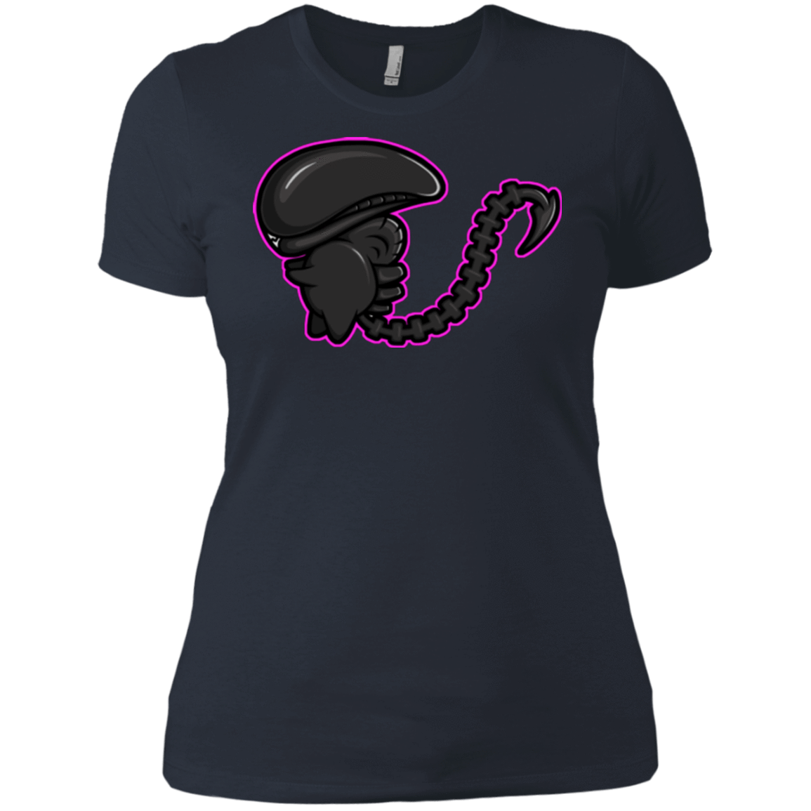 T-Shirts Indigo / X-Small Super Cute Alien Women's Premium T-Shirt