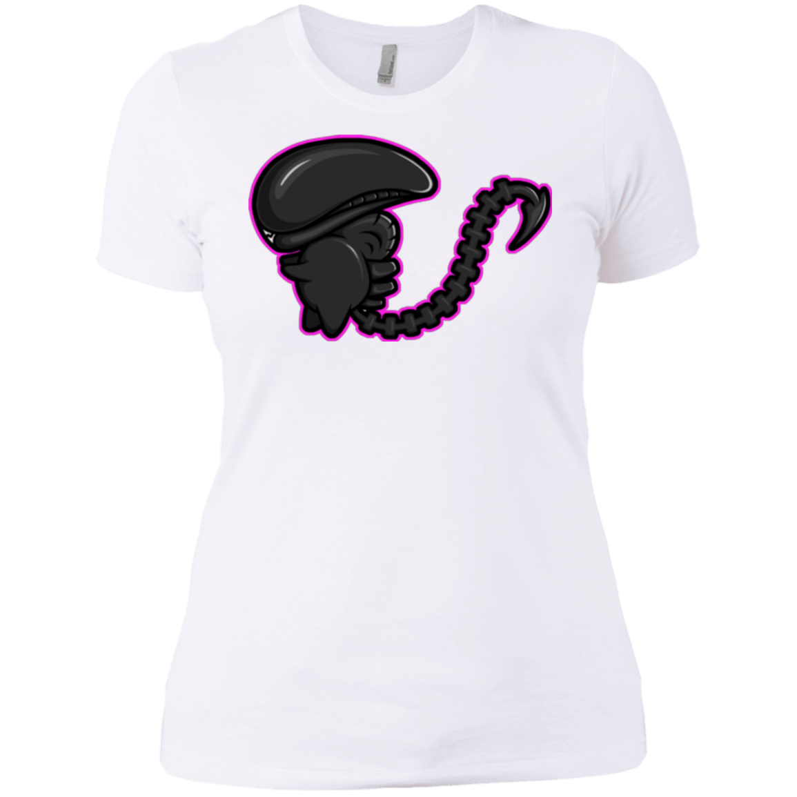 T-Shirts White / X-Small Super Cute Alien Women's Premium T-Shirt