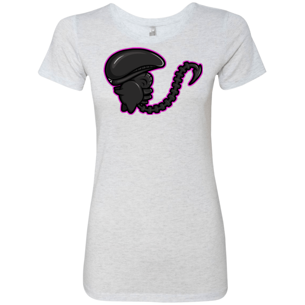 T-Shirts Heather White / Small Super Cute Alien Women's Triblend T-Shirt