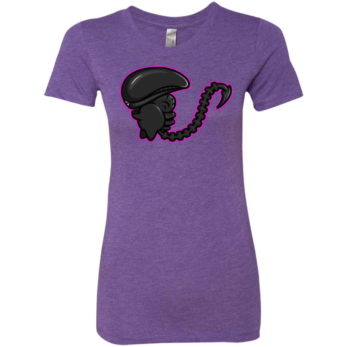 T-Shirts Purple Rush / Small Super Cute Alien Women's Triblend T-Shirt
