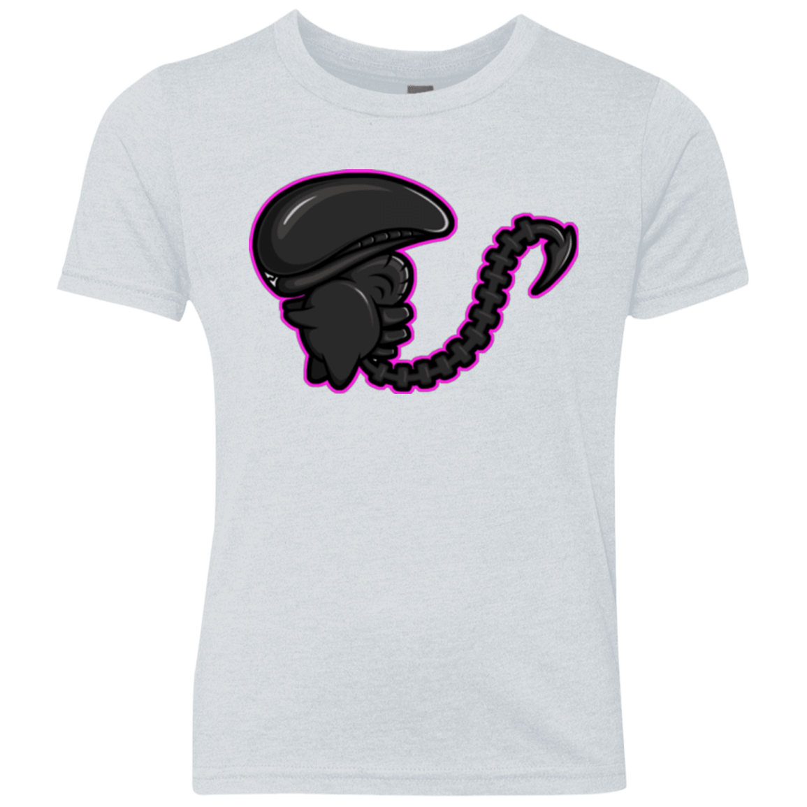 T-Shirts Heather White / YXS Super Cute Alien Youth Triblend T-Shirt