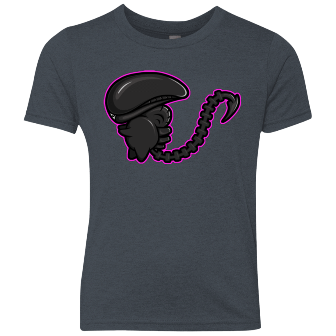 T-Shirts Vintage Navy / YXS Super Cute Alien Youth Triblend T-Shirt