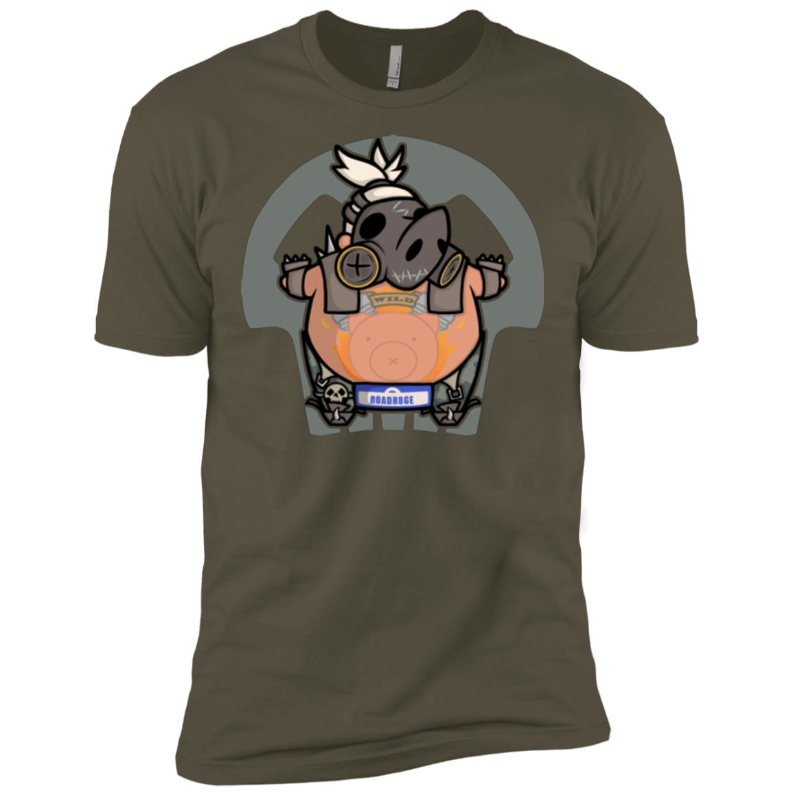 T-Shirts Military Green / X-Small Super Cute Hog Men's Premium T-Shirt