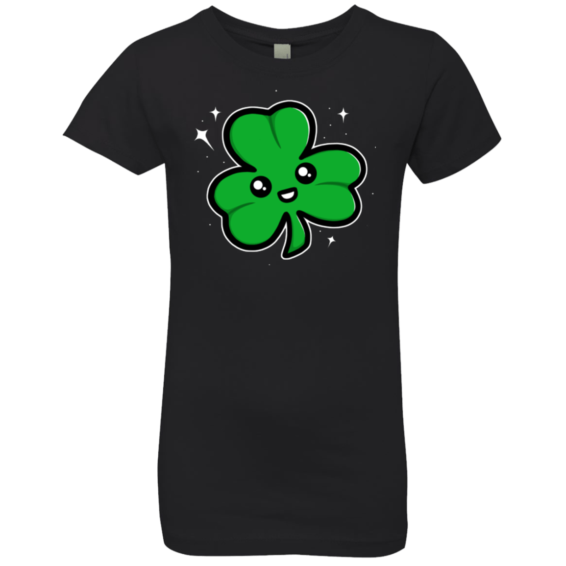 T-Shirts Black / YXS Super Cute Shamrock Girls Premium T-Shirt