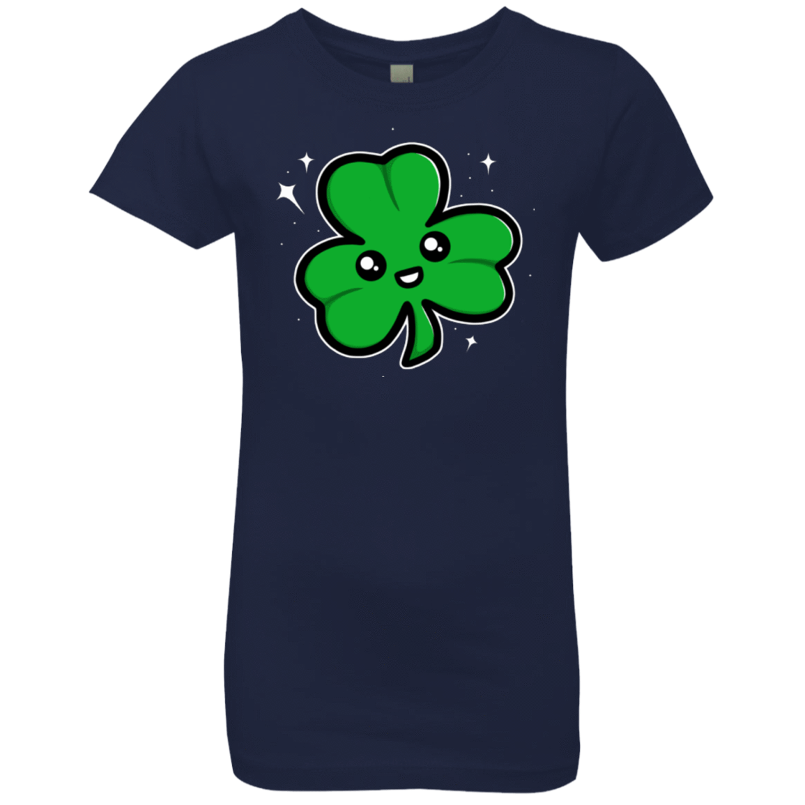 T-Shirts Midnight Navy / YXS Super Cute Shamrock Girls Premium T-Shirt