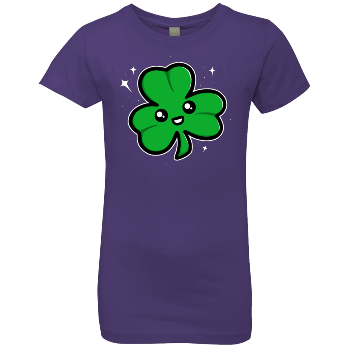 T-Shirts Purple Rush / YXS Super Cute Shamrock Girls Premium T-Shirt