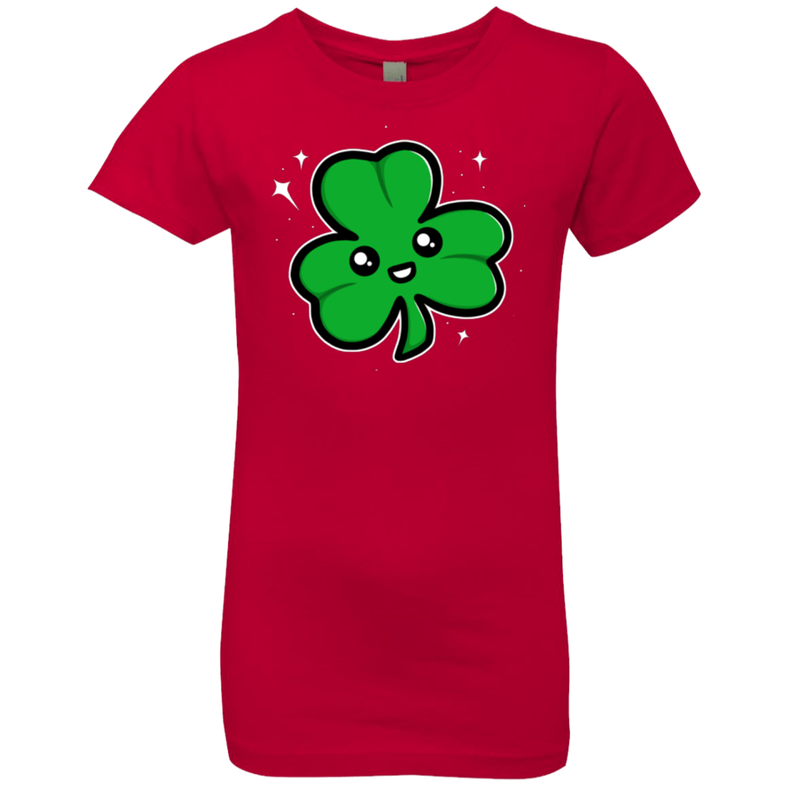 T-Shirts Red / YXS Super Cute Shamrock Girls Premium T-Shirt