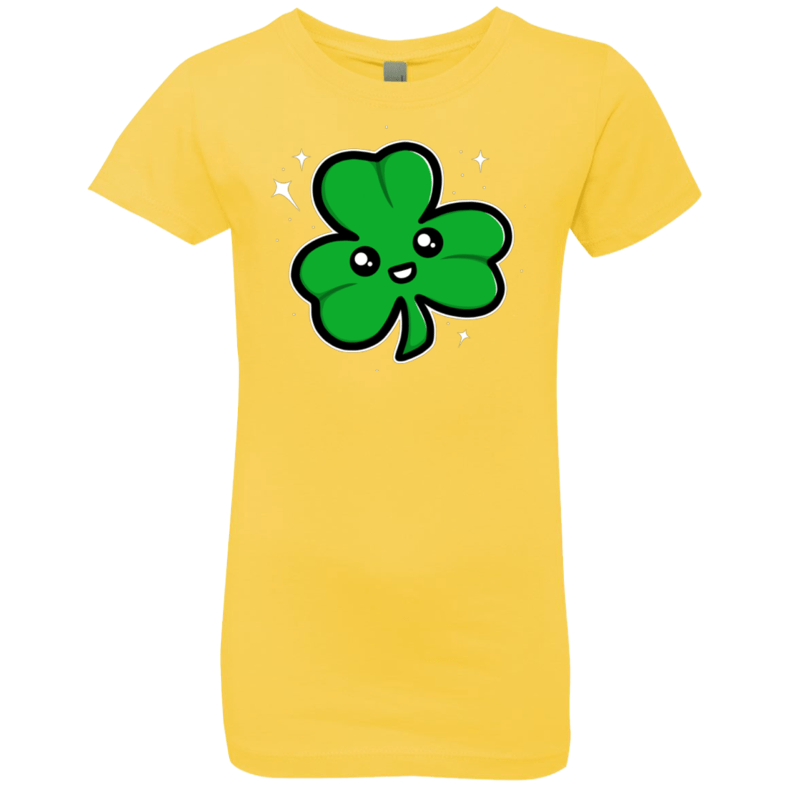 T-Shirts Vibrant Yellow / YXS Super Cute Shamrock Girls Premium T-Shirt