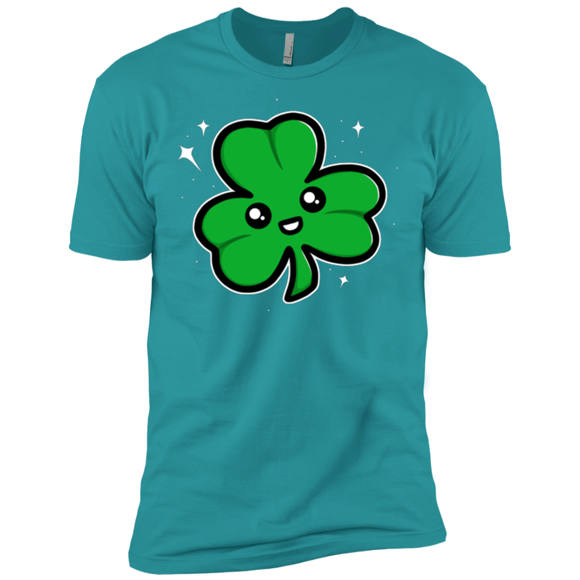 T-Shirts Tahiti Blue / X-Small Super Cute Shamrock Men's Premium T-Shirt