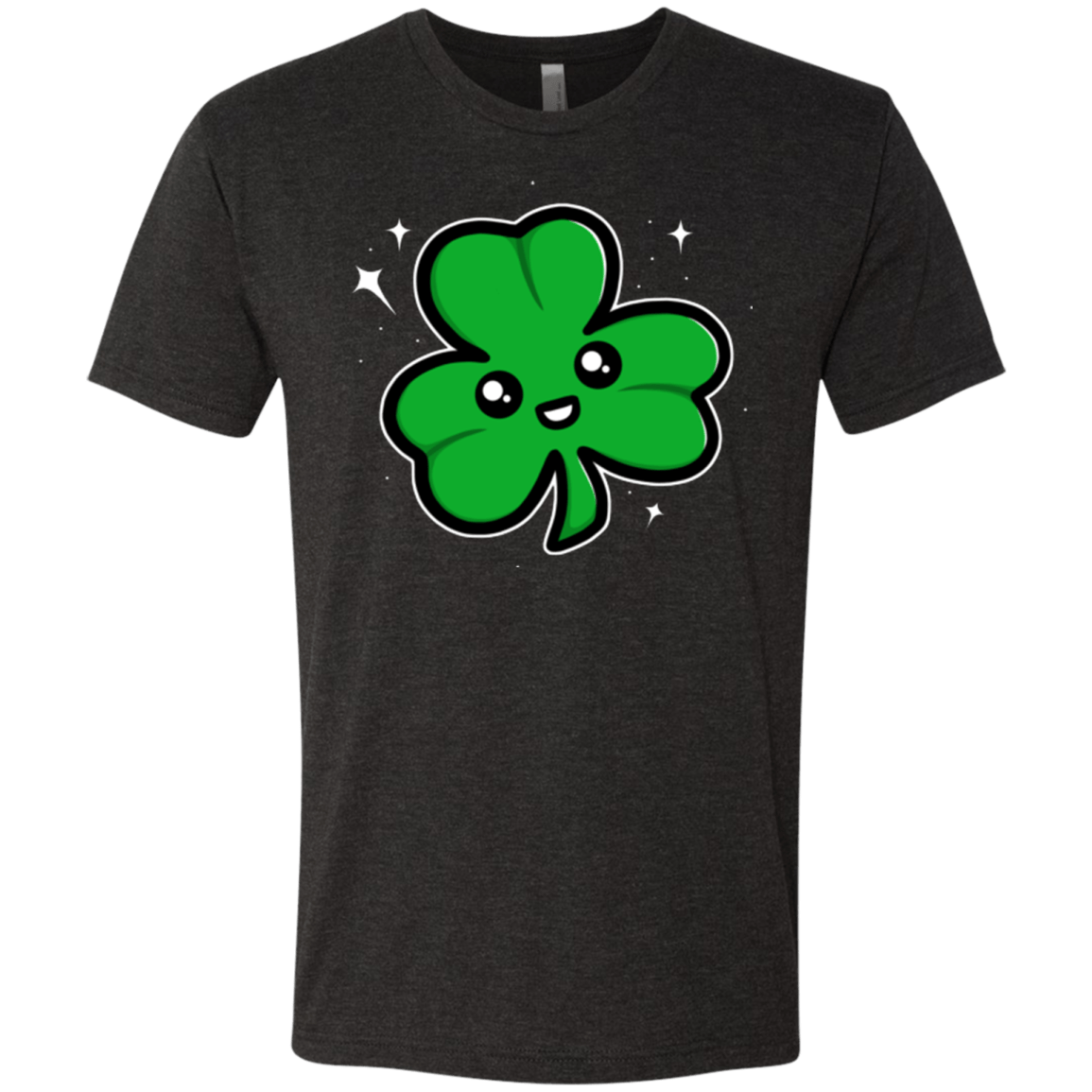 T-Shirts Vintage Black / Small Super Cute Shamrock Men's Triblend T-Shirt