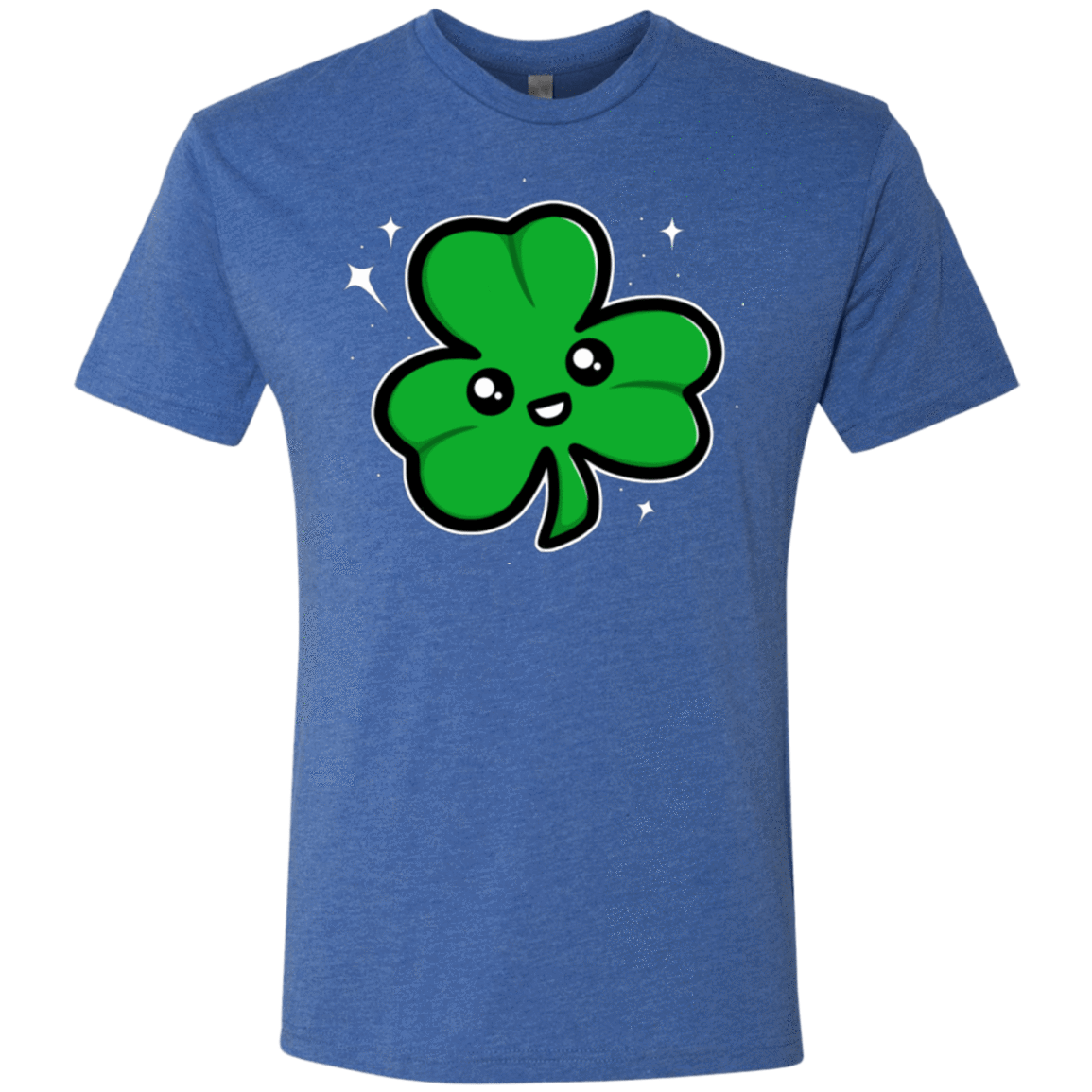 T-Shirts Vintage Royal / Small Super Cute Shamrock Men's Triblend T-Shirt