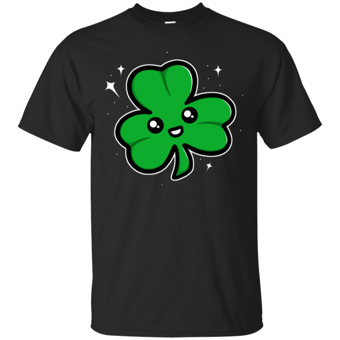 T-Shirts Black / Small Super Cute Shamrock T-Shirt