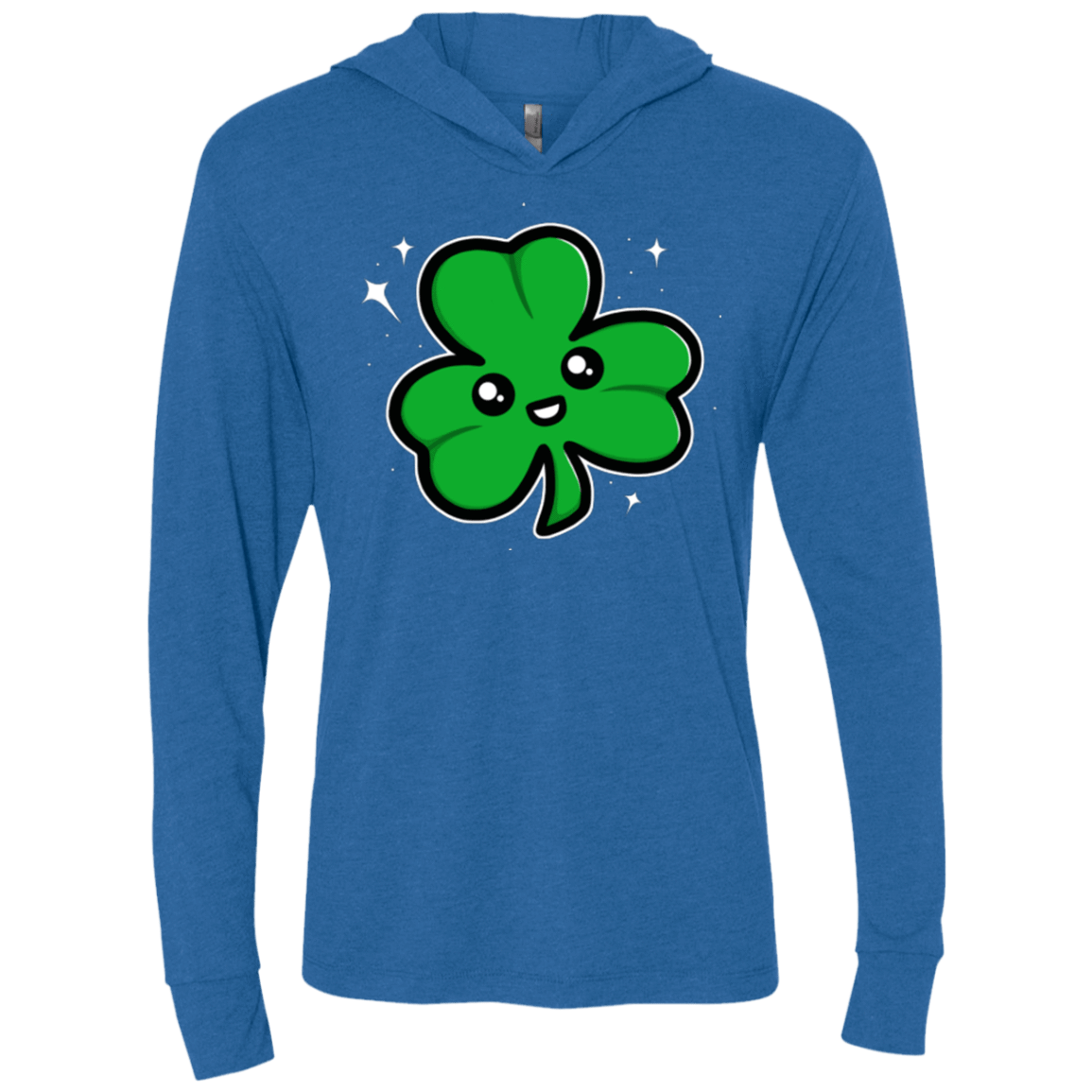 T-Shirts Vintage Royal / X-Small Super Cute Shamrock Triblend Long Sleeve Hoodie Tee