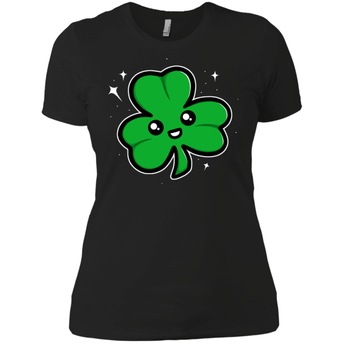 T-Shirts Black / X-Small Super Cute Shamrock Women's Premium T-Shirt