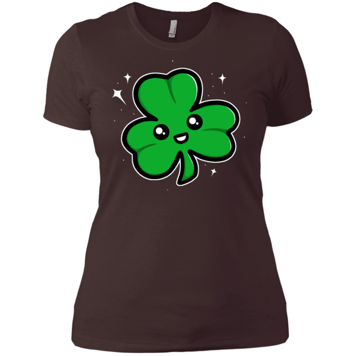 T-Shirts Dark Chocolate / X-Small Super Cute Shamrock Women's Premium T-Shirt