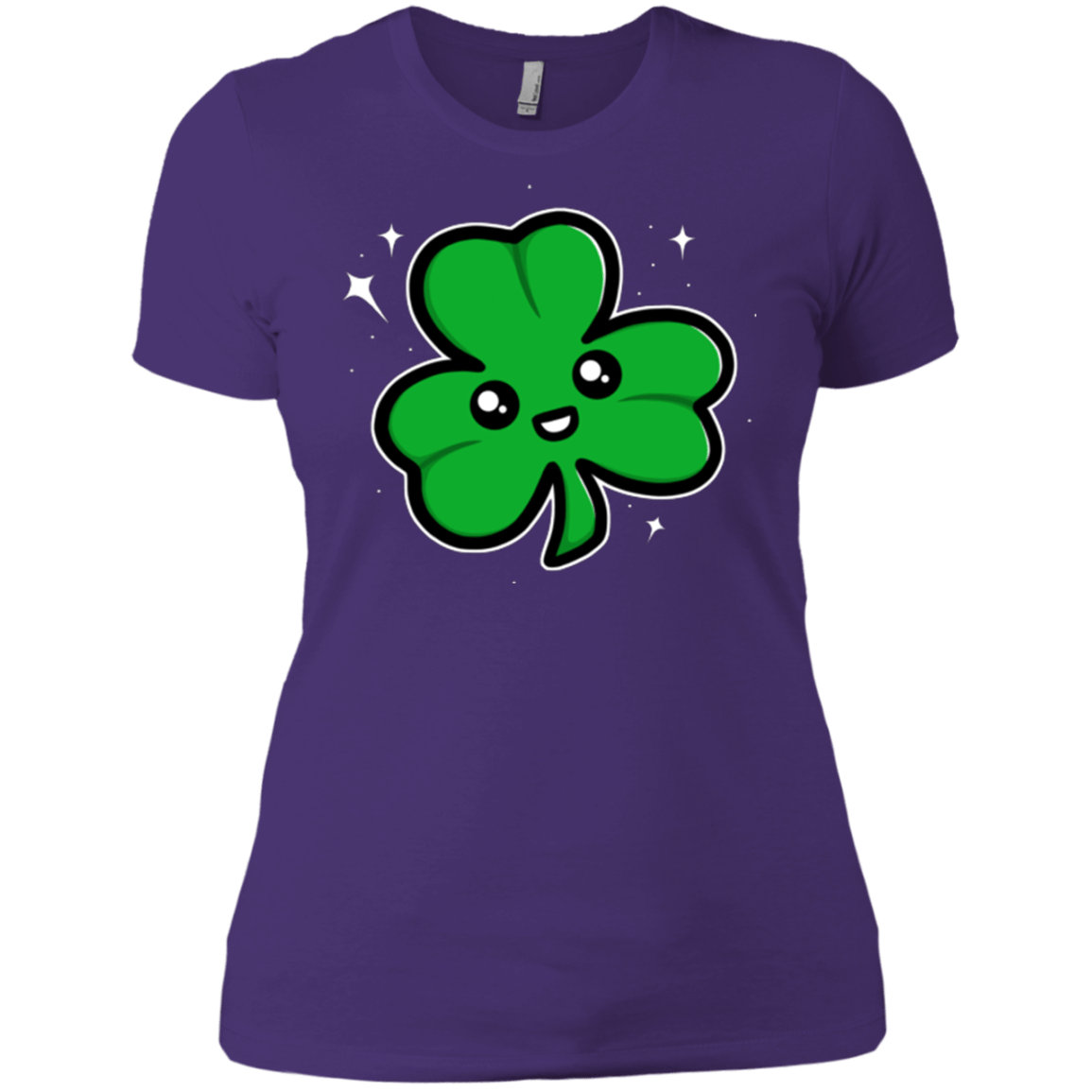 T-Shirts Purple / X-Small Super Cute Shamrock Women's Premium T-Shirt