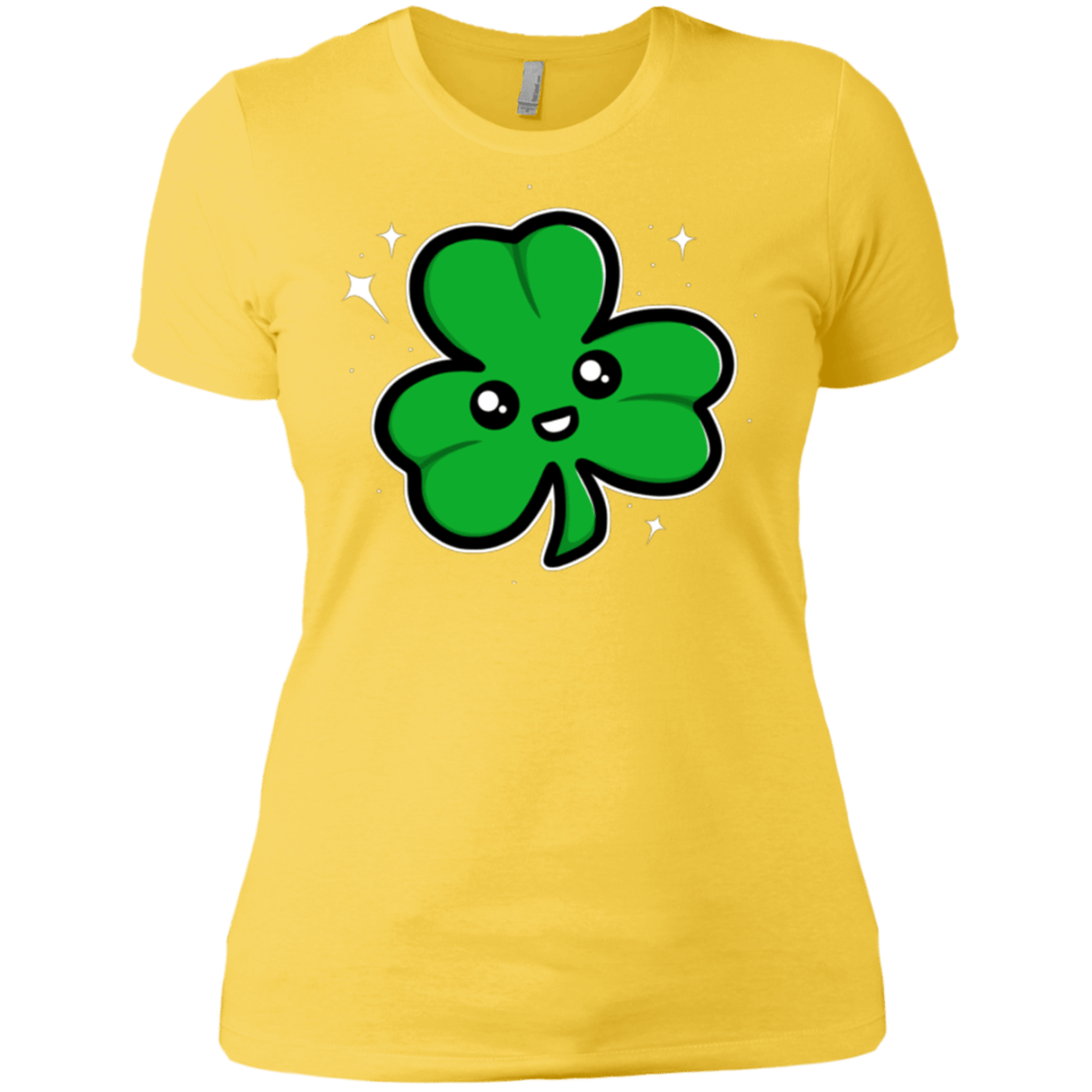 T-Shirts Vibrant Yellow / X-Small Super Cute Shamrock Women's Premium T-Shirt