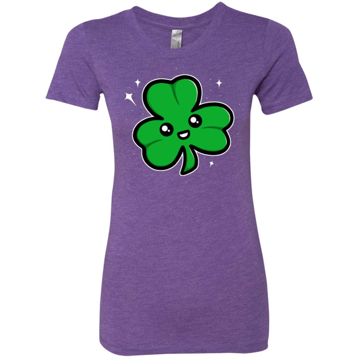 T-Shirts Purple Rush / Small Super Cute Shamrock Women's Triblend T-Shirt