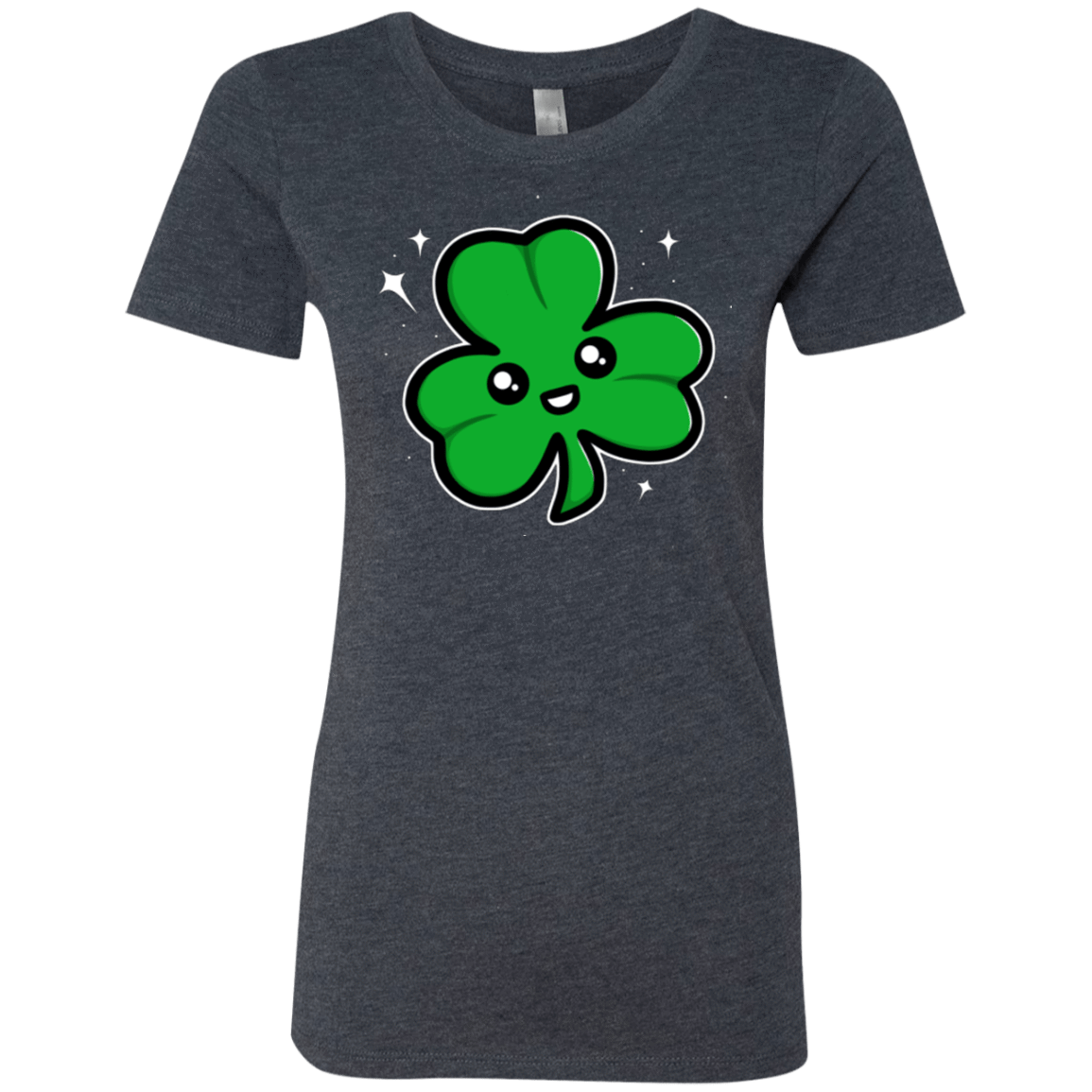 T-Shirts Vintage Navy / Small Super Cute Shamrock Women's Triblend T-Shirt