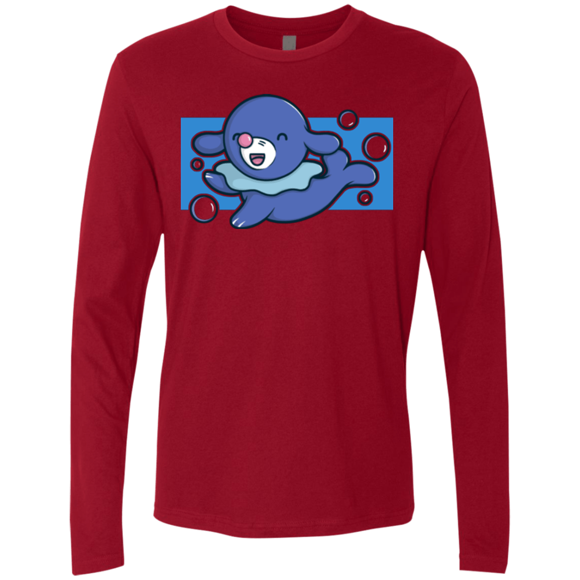 T-Shirts Cardinal / Small Super Cute Starter Popplio Men's Premium Long Sleeve