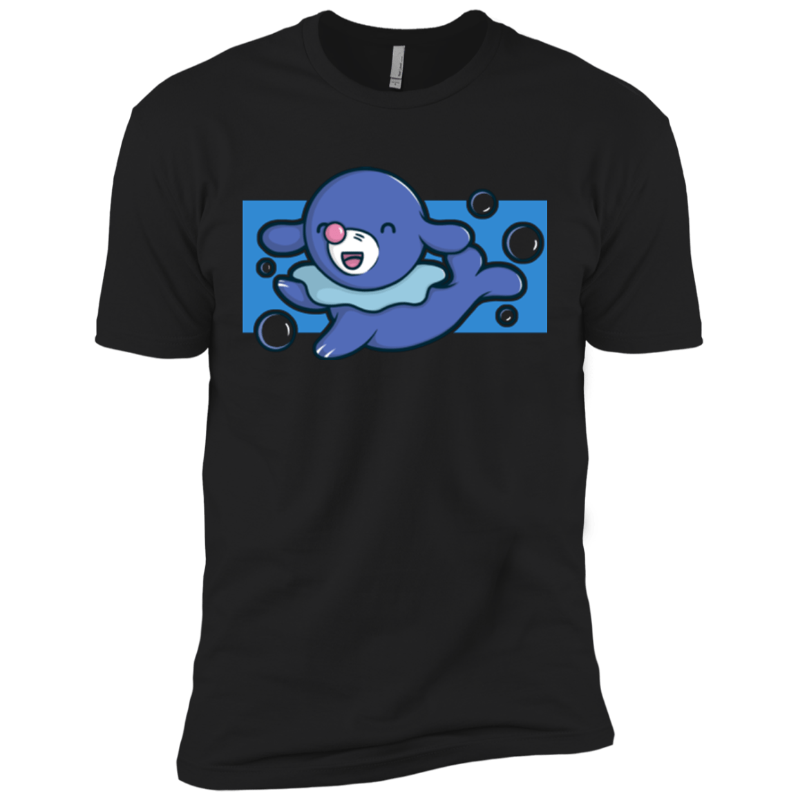 T-Shirts Black / X-Small Super Cute Starter Popplio Men's Premium T-Shirt