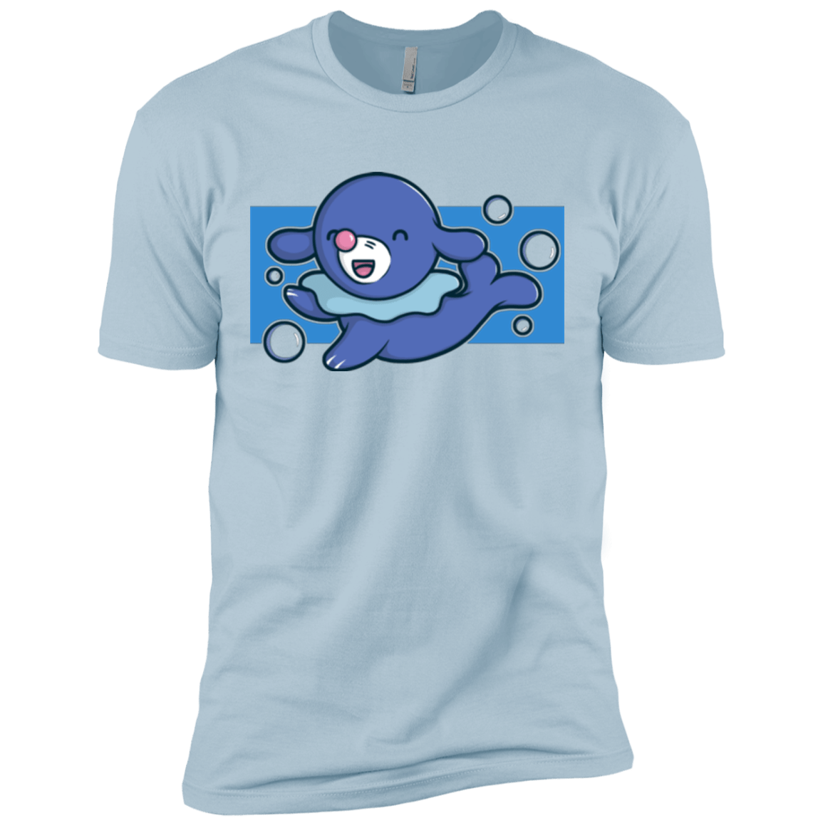 T-Shirts Light Blue / X-Small Super Cute Starter Popplio Men's Premium T-Shirt