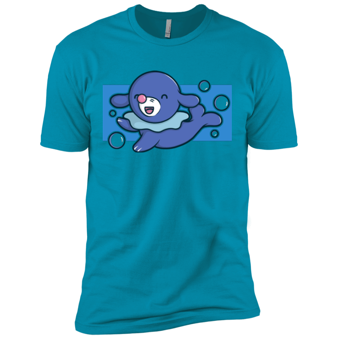 T-Shirts Turquoise / X-Small Super Cute Starter Popplio Men's Premium T-Shirt