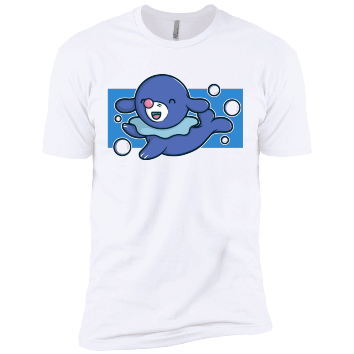 T-Shirts White / X-Small Super Cute Starter Popplio Men's Premium T-Shirt