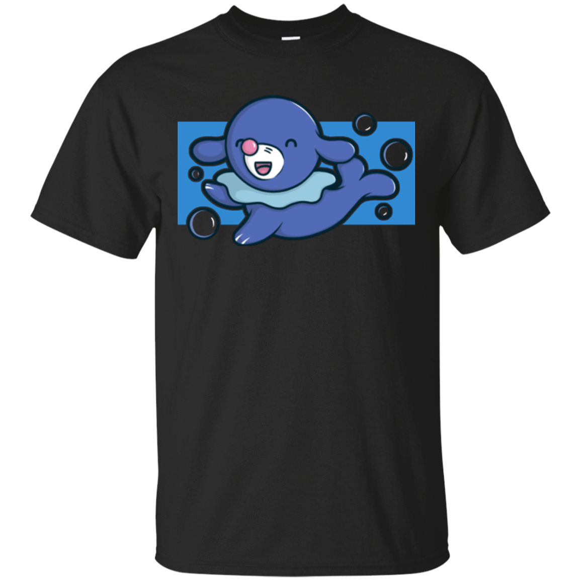 T-Shirts Black / Small Super Cute Starter Popplio T-Shirt