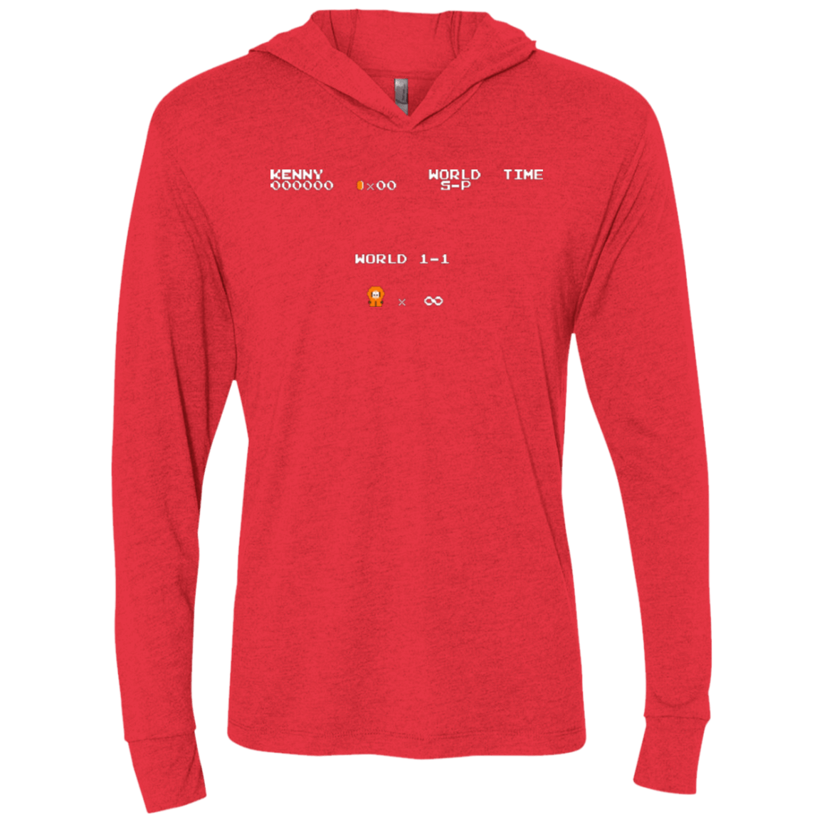 T-Shirts Vintage Red / X-Small Super Dead Bros Triblend Long Sleeve Hoodie Tee