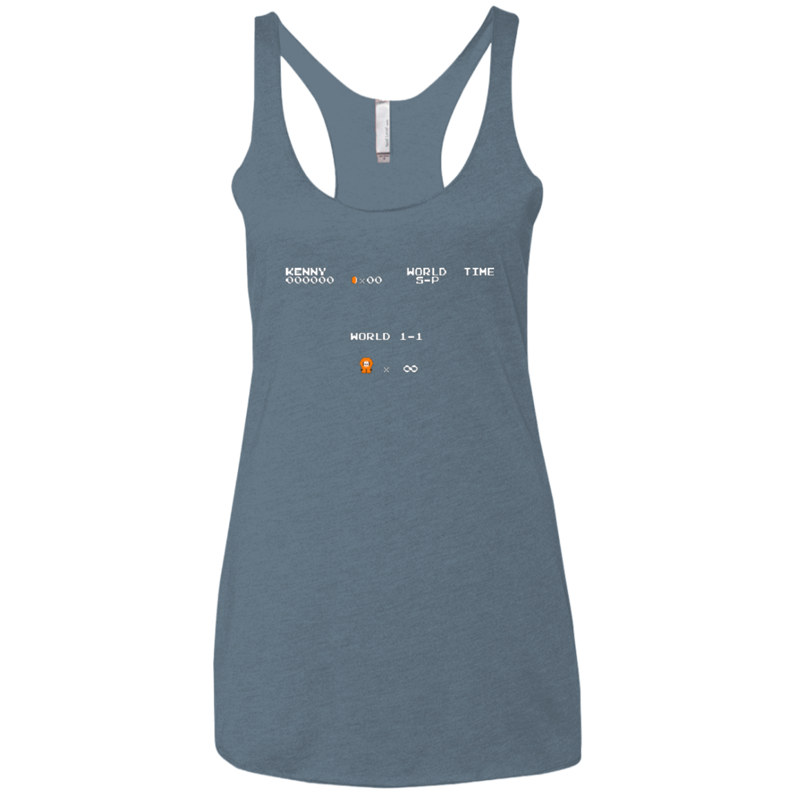 T-Shirts Indigo / X-Small Super Dead Bros Women's Triblend Racerback Tank