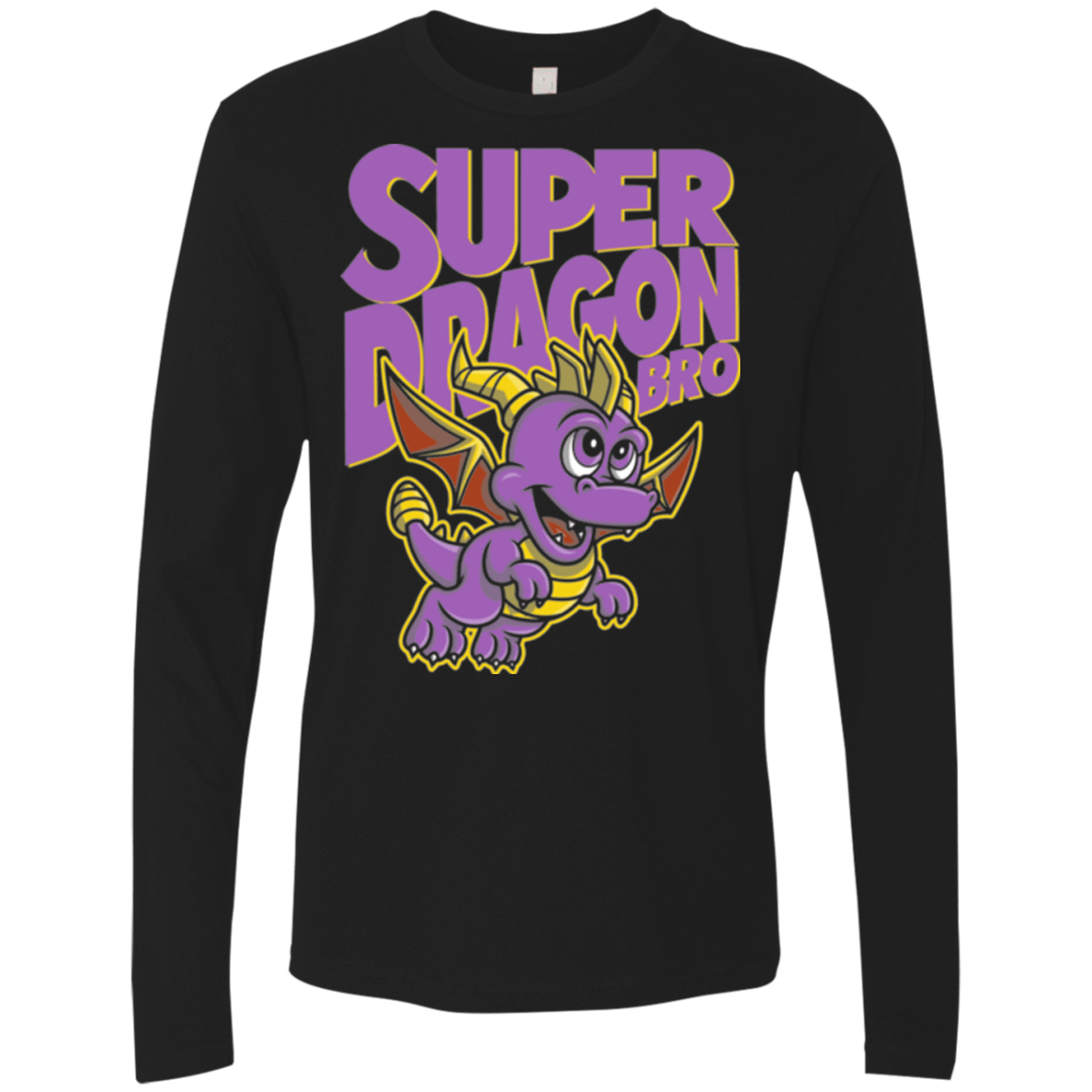 T-Shirts Black / Small Super Dragon Bros Men's Premium Long Sleeve