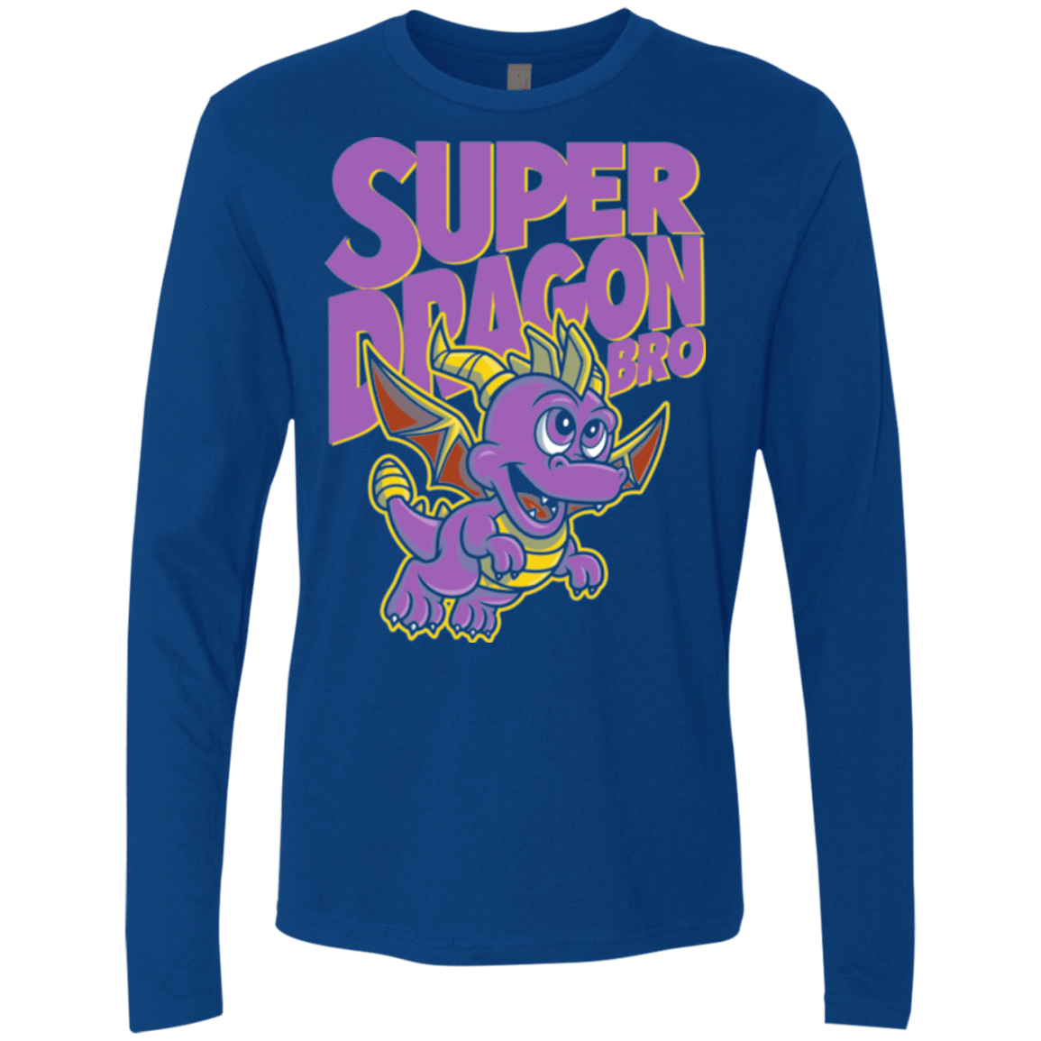 T-Shirts Royal / Small Super Dragon Bros Men's Premium Long Sleeve