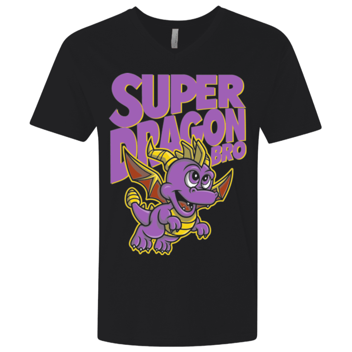 T-Shirts Black / X-Small Super Dragon Bros Men's Premium V-Neck
