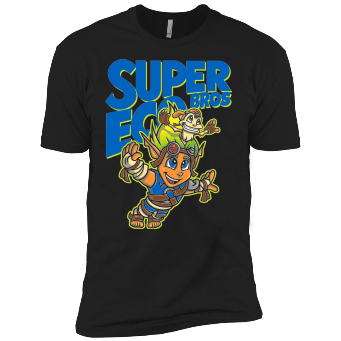T-Shirts Black / YXS Super Eco Bros Boys Premium T-Shirt