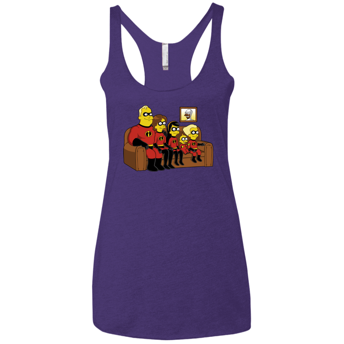 Super Family Women's Triblend Racerback Tank