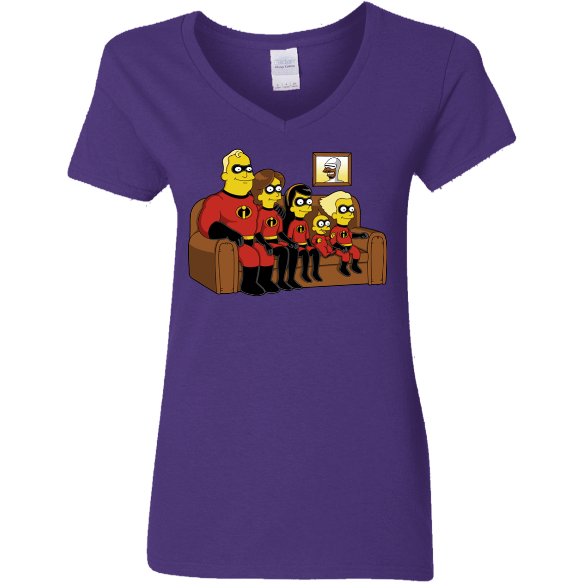 T-Shirts Purple / S Super Family Women's V-Neck T-Shirt