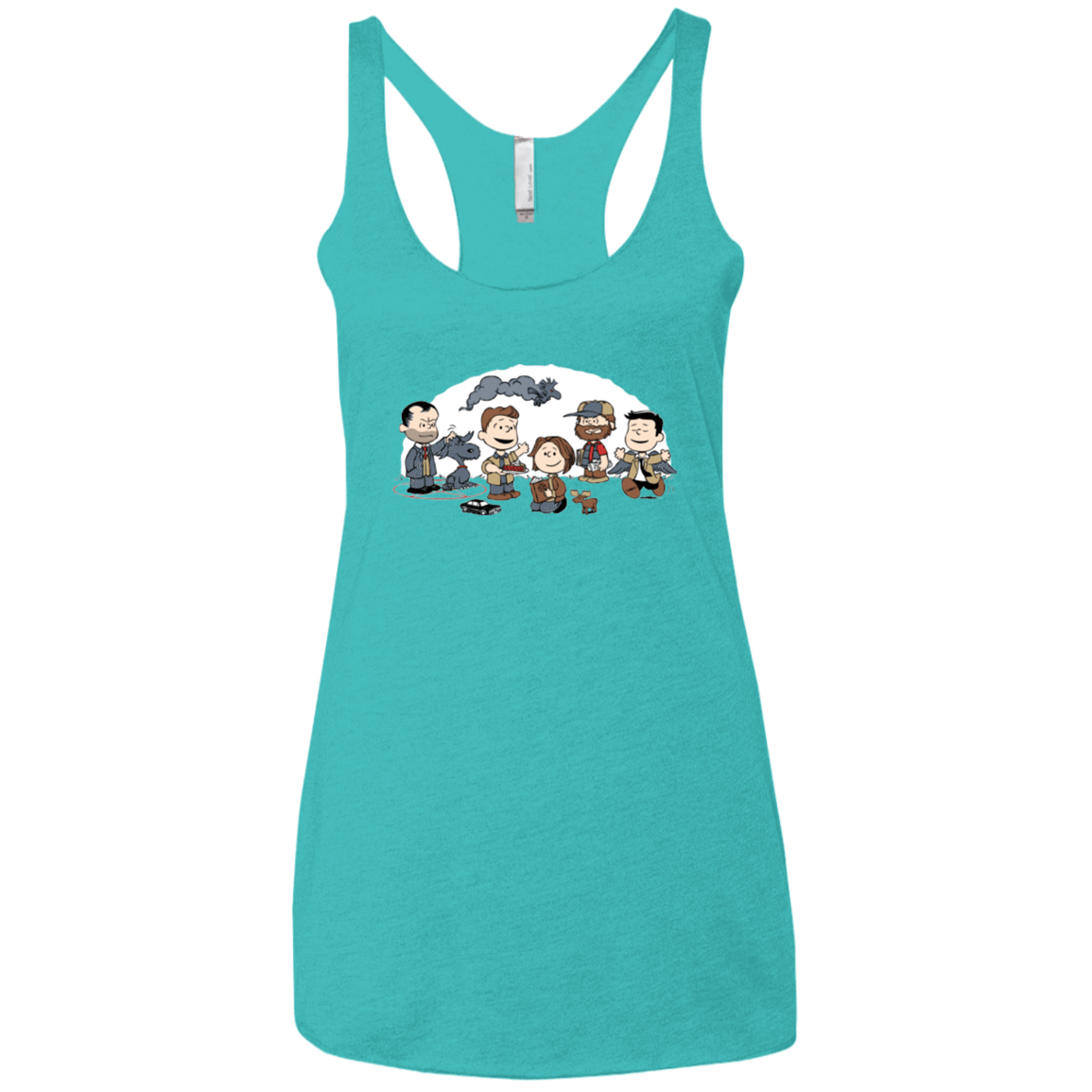 T-Shirts Tahiti Blue / X-Small Super Nutural Women's Triblend Racerback Tank