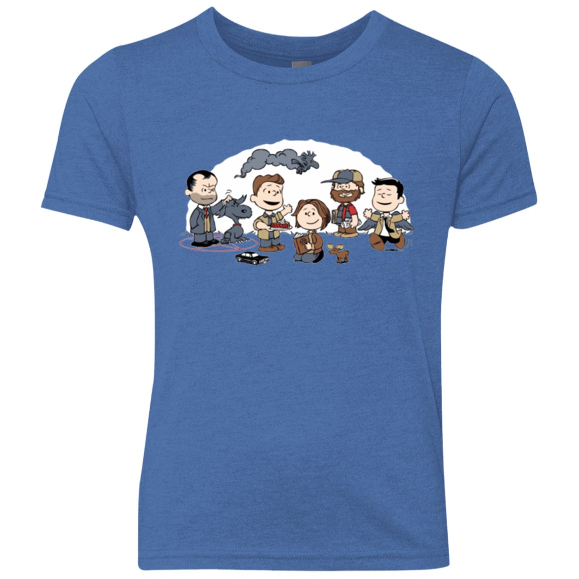 T-Shirts Vintage Royal / YXS Super Nutural Youth Triblend T-Shirt