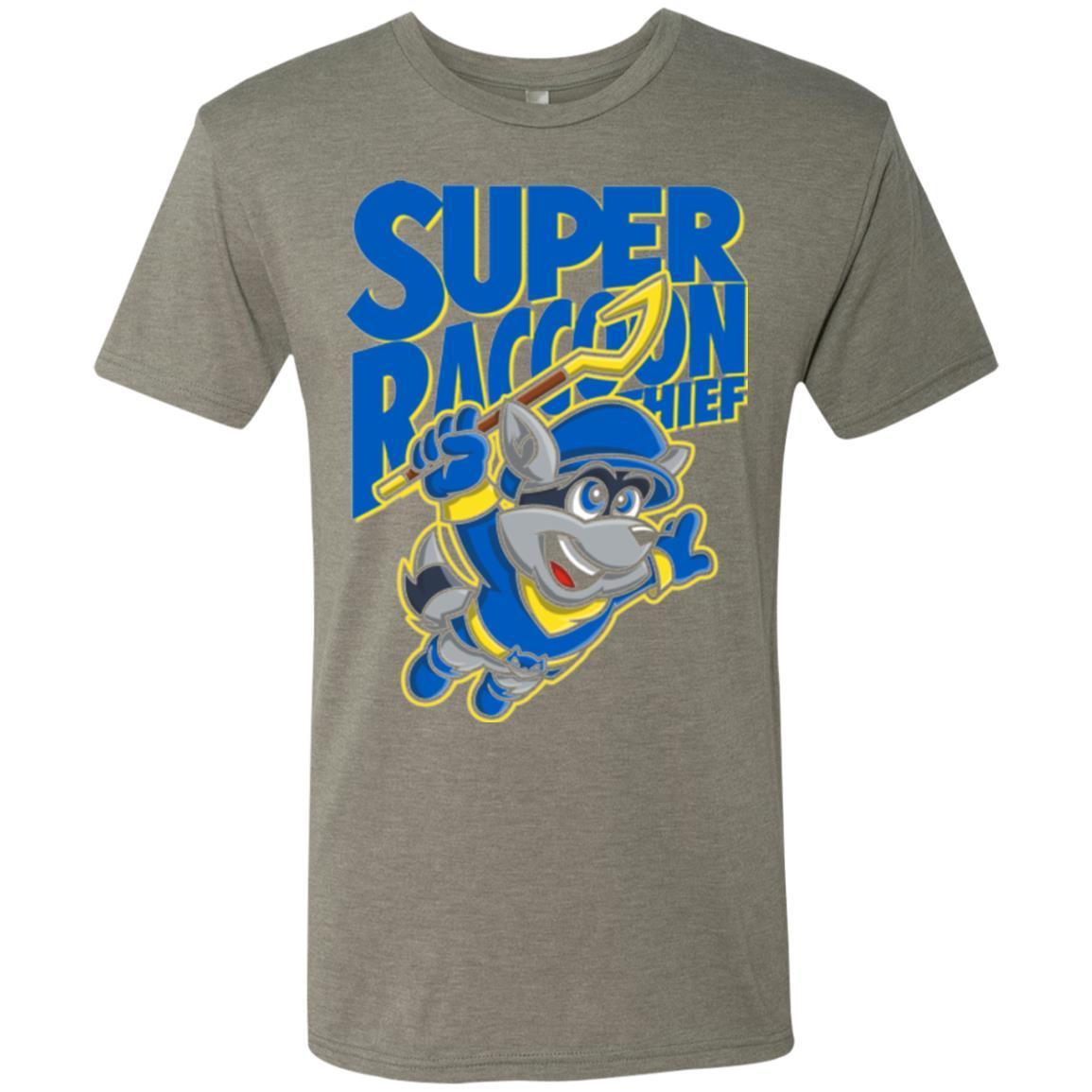 T-Shirts Venetian Grey / Small Super Racoon Thief Men's Triblend T-Shirt