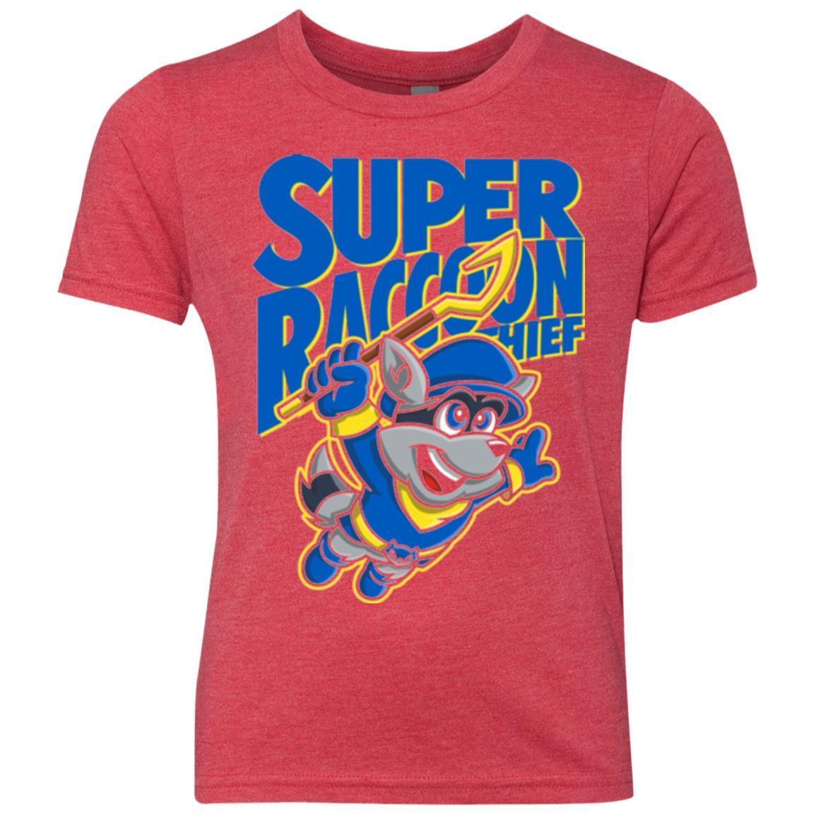 T-Shirts Vintage Red / YXS Super Racoon Thief Youth Triblend T-Shirt