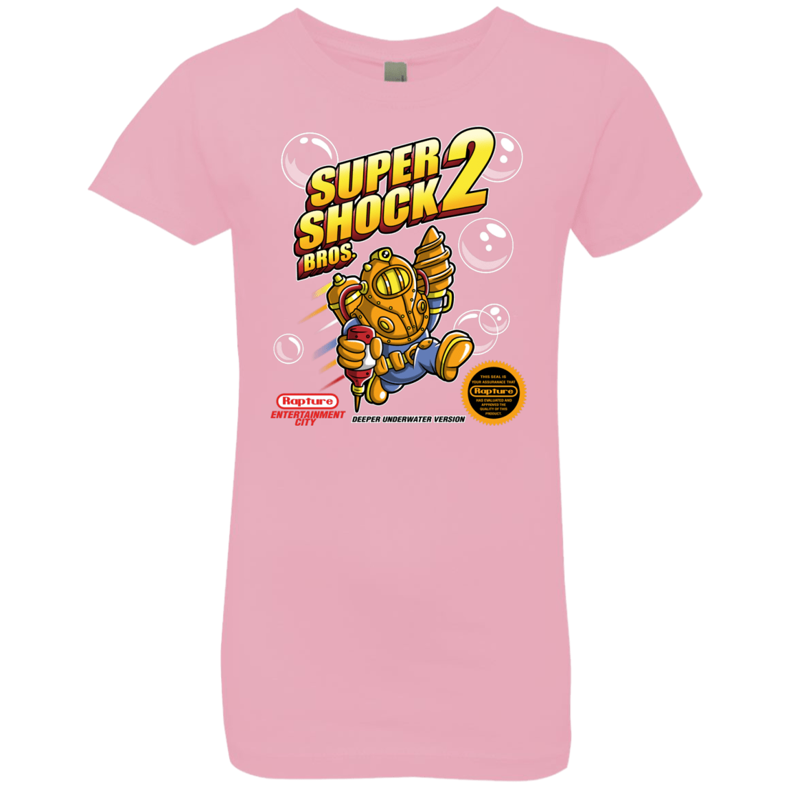 T-Shirts Light Pink / YXS Super Shock Bros 2 Girls Premium T-Shirt