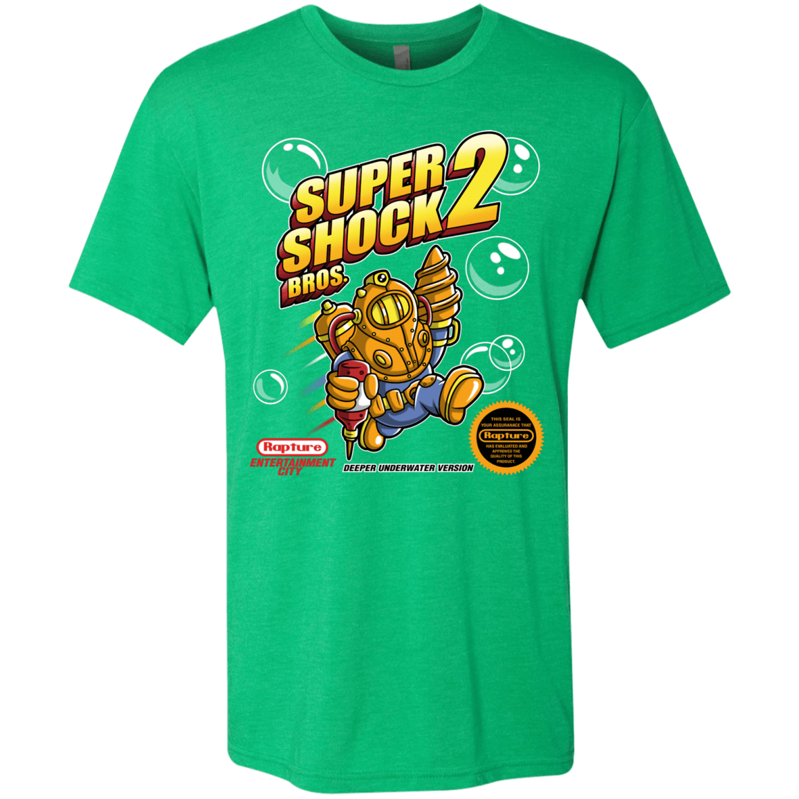 T-Shirts Envy / Small Super Shock Bros 2 Men's Triblend T-Shirt