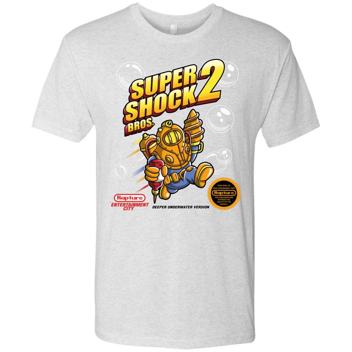 T-Shirts Heather White / Small Super Shock Bros 2 Men's Triblend T-Shirt