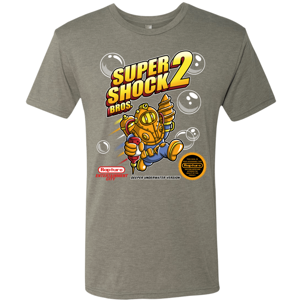 T-Shirts Venetian Grey / Small Super Shock Bros 2 Men's Triblend T-Shirt