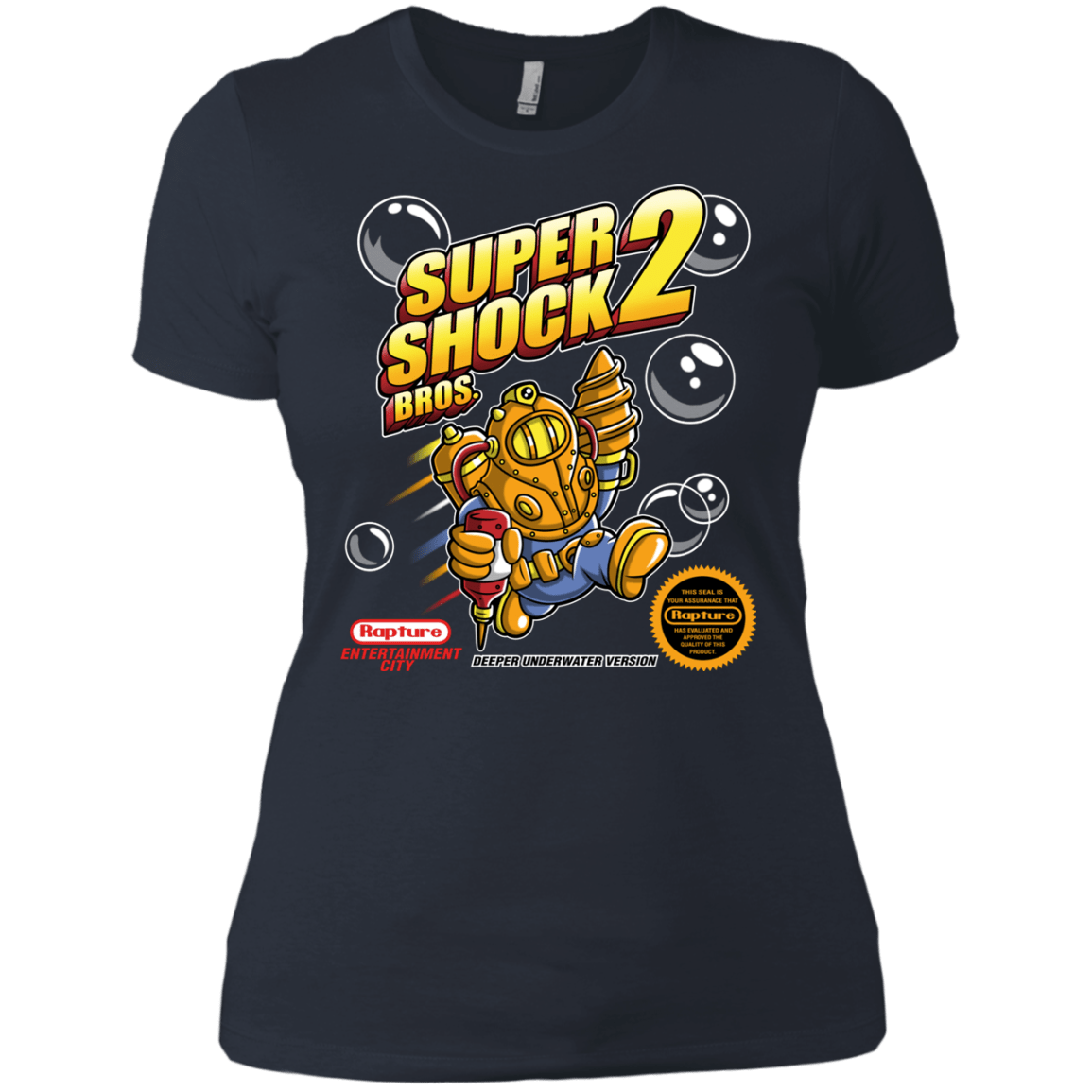 T-Shirts Indigo / X-Small Super Shock Bros 2 Women's Premium T-Shirt